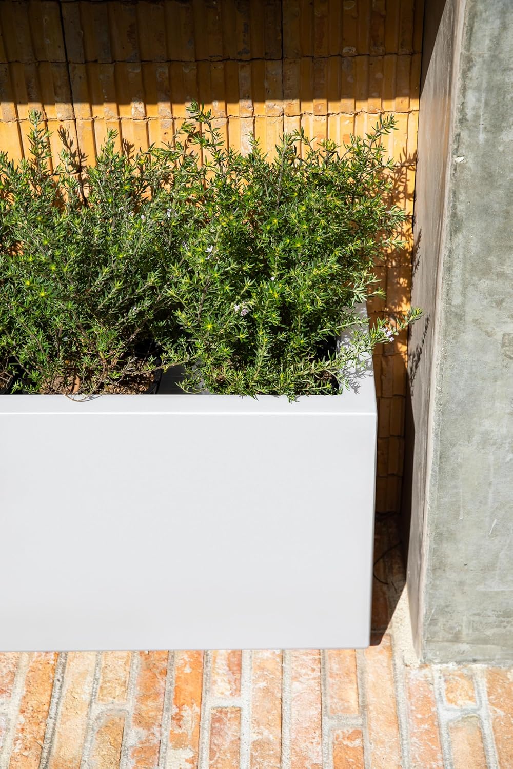 Veradek Block Series Long Box Planter - Large Rectangular Planter for Indoor or Outdoor Patio/Porch