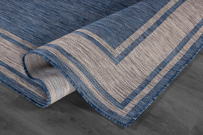 Beverly Rug Large Outdoor Rug 9x12 Modern Bordered Area Rugs for Indoor and Outdoor Patio Deck