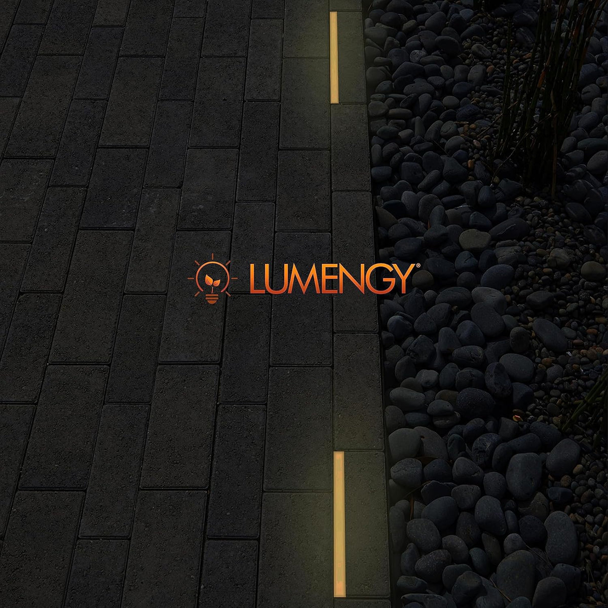 LUMENGY Paver Light Slim 0.5x9 Inch (0.55X8.85X2.2) Glare-Free Steel Brick Lighting for Pavers