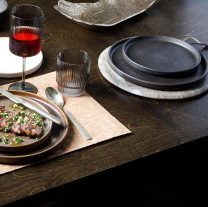 Gibson Elite Pasco 16 Piece (Service for 4) Plates and Bowls Double Bowl Reactive Glaze Dishes