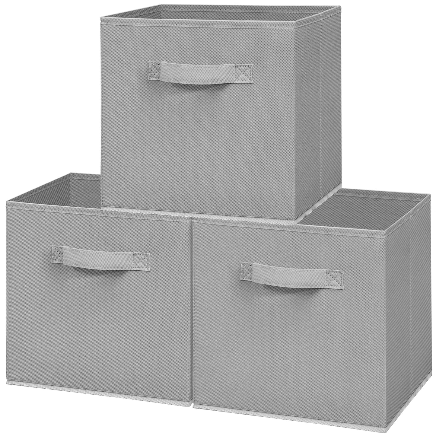 STORAGEIDEAS 11x11 Inch Storage Bins Cubes, Fabric Foldable Storage Box, Collapsible Closet