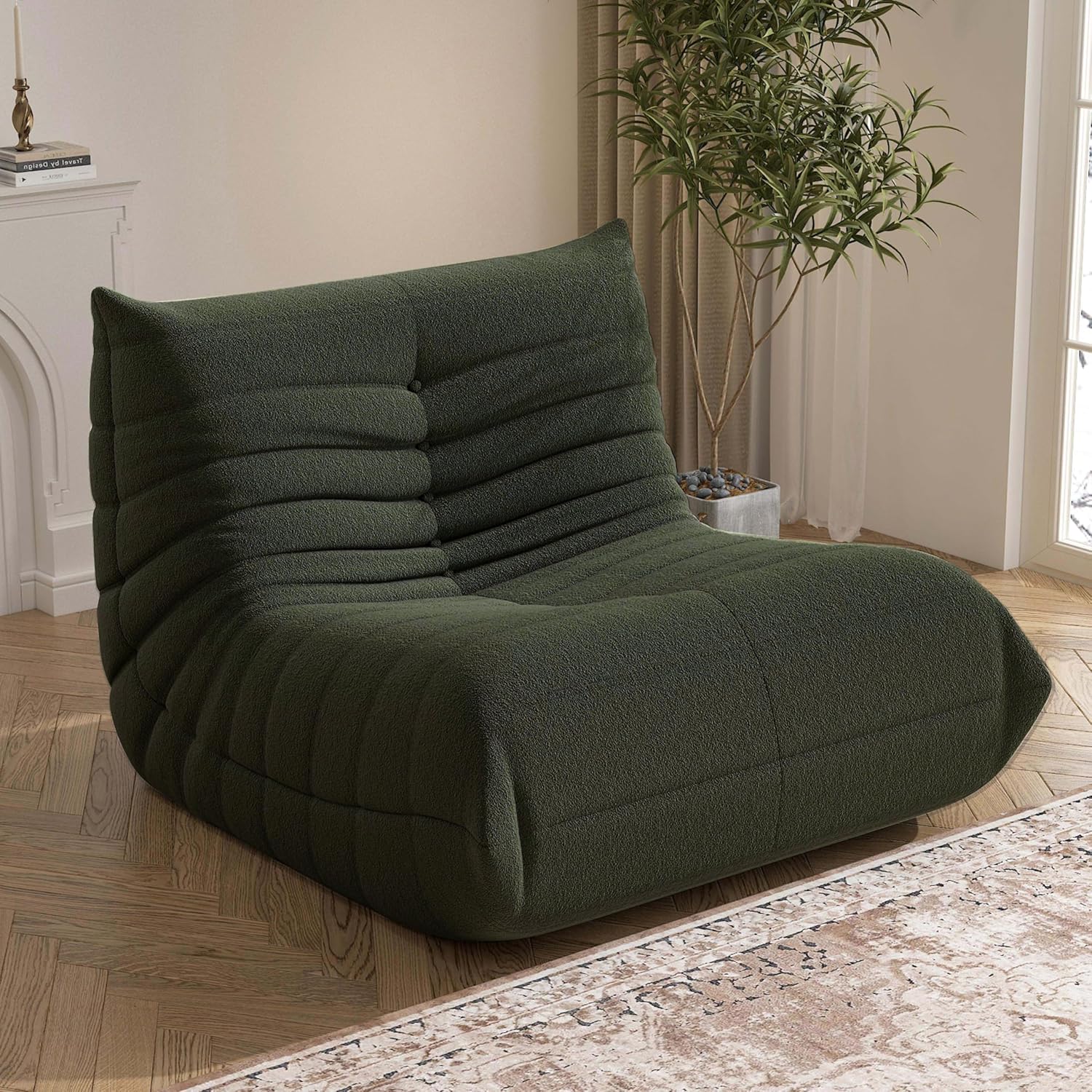 Bean Bag Chair, Fireside Chair Bean Bag Sofa Large Bean Bag Chair for Adults, Bean Bag Chairs for