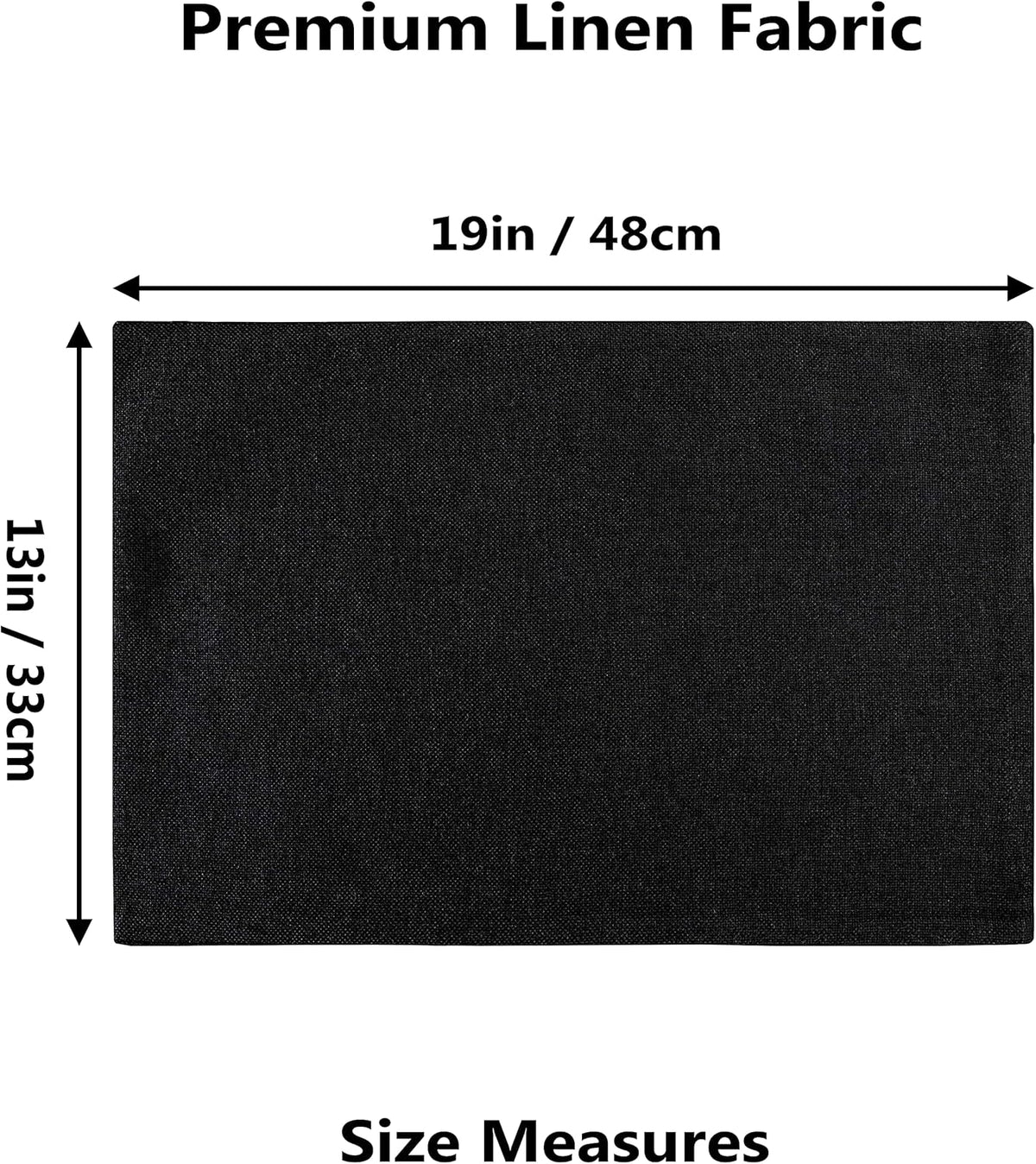 Home Brilliant Black Placemats Set of 4 Heat Resistant Halloween Table Mats Cloth Dining Table