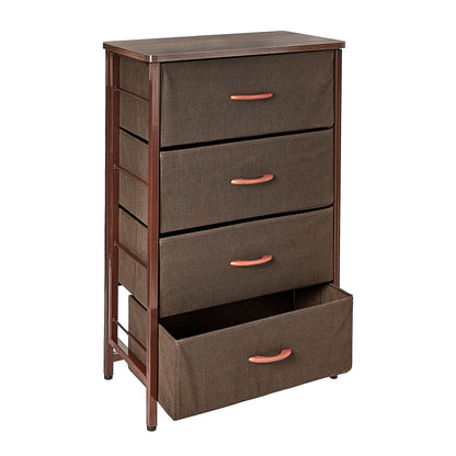 AZL1 Life Concept Foldable 4 Drawers Storage Organizer Unit, Saving Space, Easy Assembly, Vertical