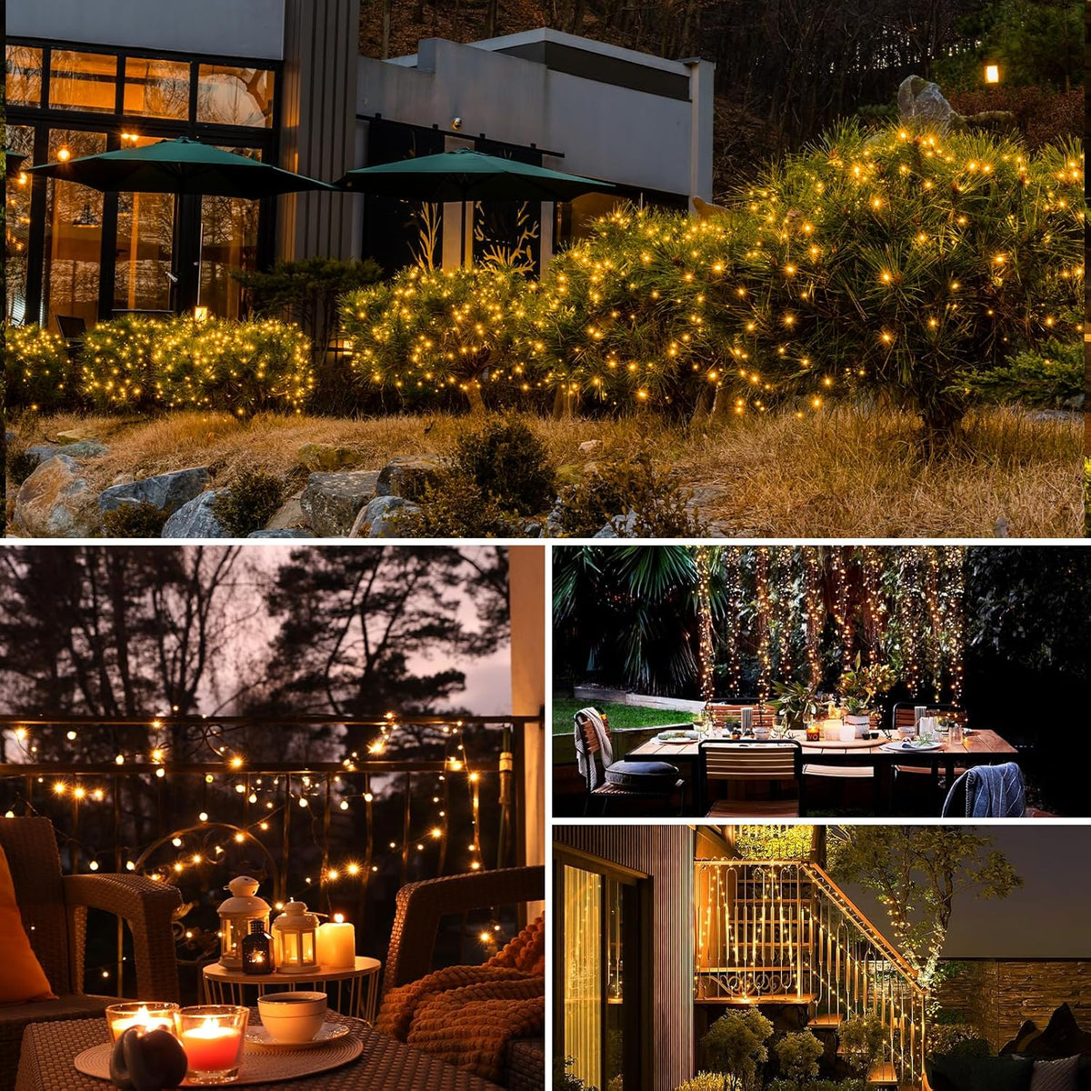 12 Pack Solar String Lights Outdoor, Total 960LED 396FT Solar Fairy Twinkle Lights Outdoor