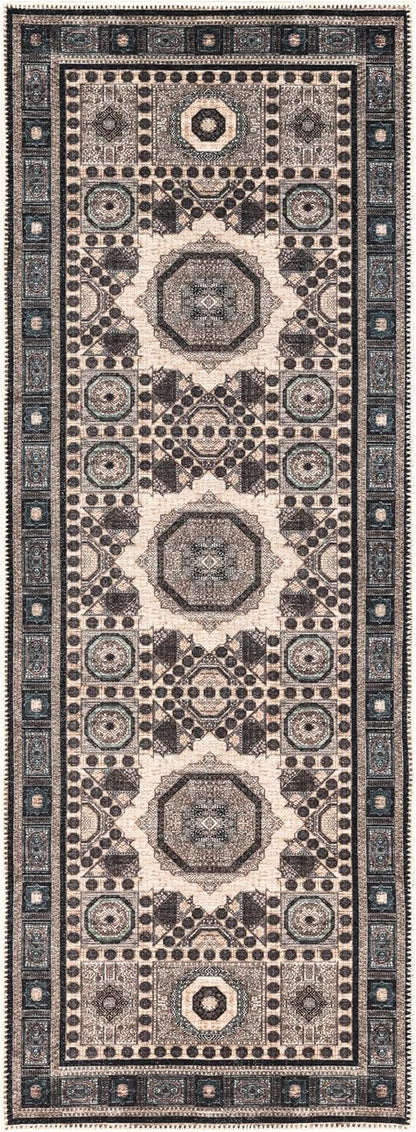Keen Home Design 2x10 Rug - Machine Washable Runner Rug with Non-Slip Backing, Ideal for Hallway