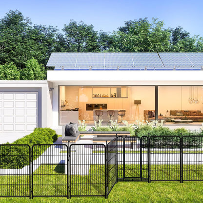 Garden Fence with Gate 36 in(H)×27 in(L) 14 Panels Total 31 Ft(L), Garden Fences and Borders for