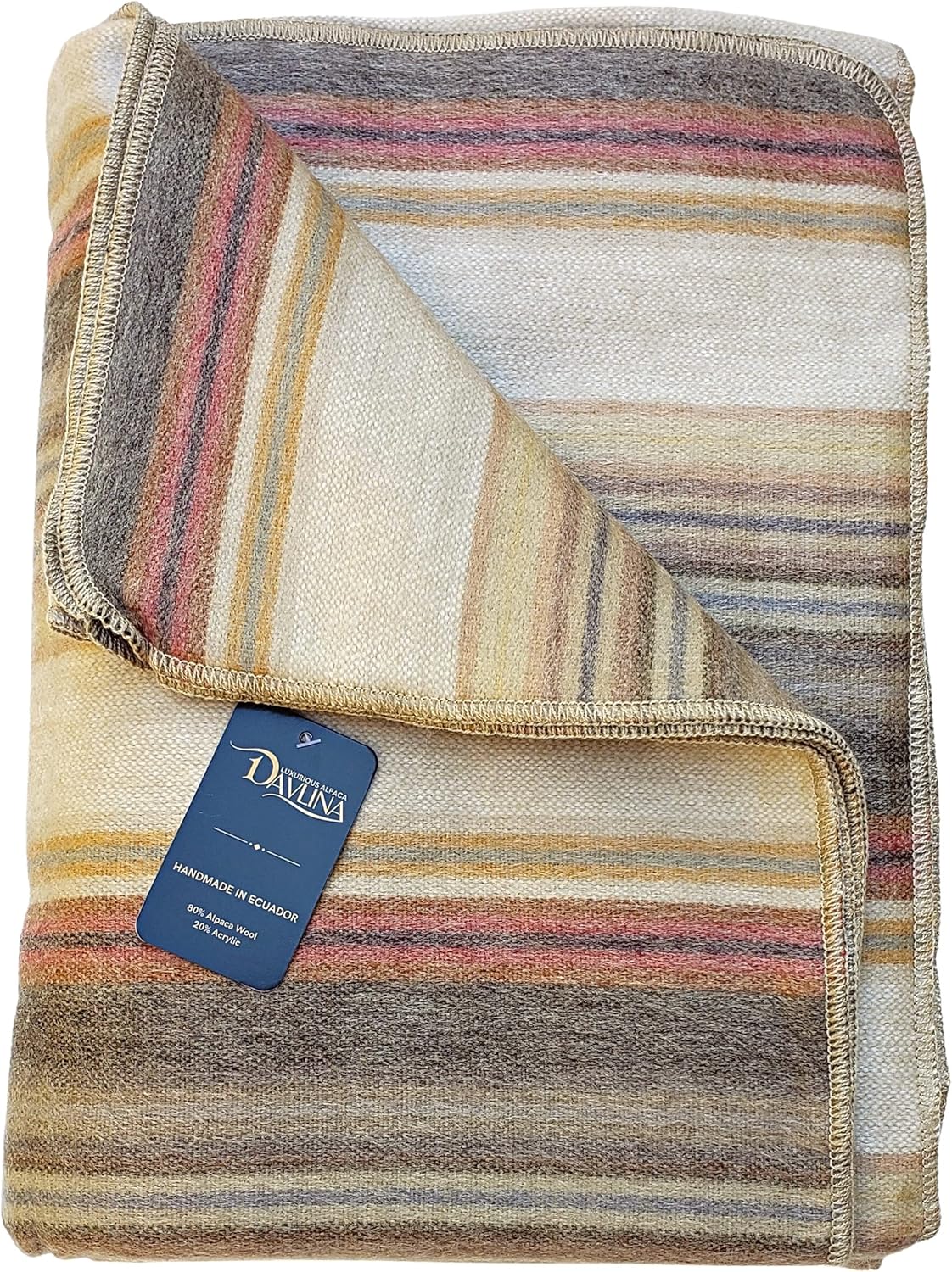 Alpaca Wool Throw Blanket | Super Soft, Lightweight, Breathable and Hypoallergenic | Non-Itchy or