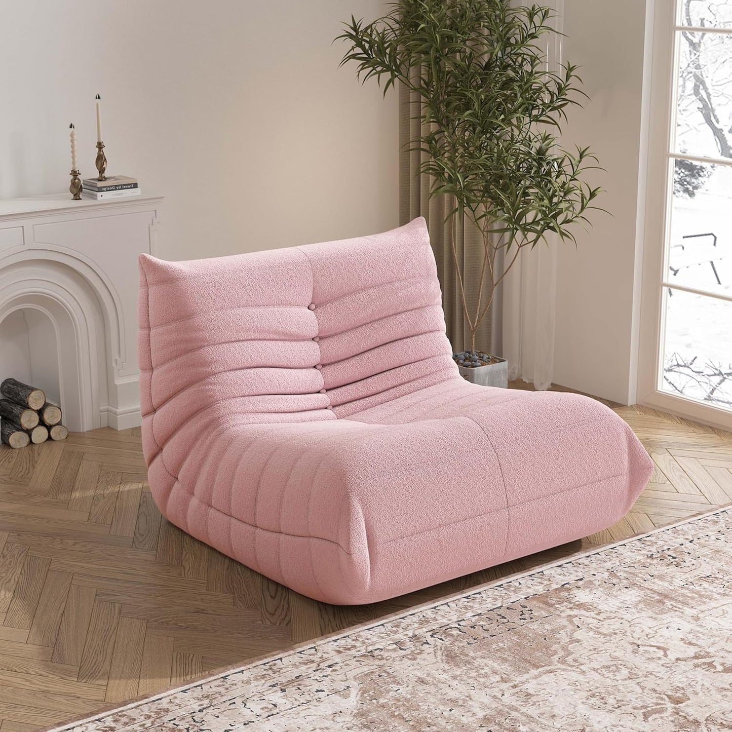 Bean Bag Chair, Fireside Chair Bean Bag Sofa Large Bean Bag Chair for Adults, Bean Bag Chairs for