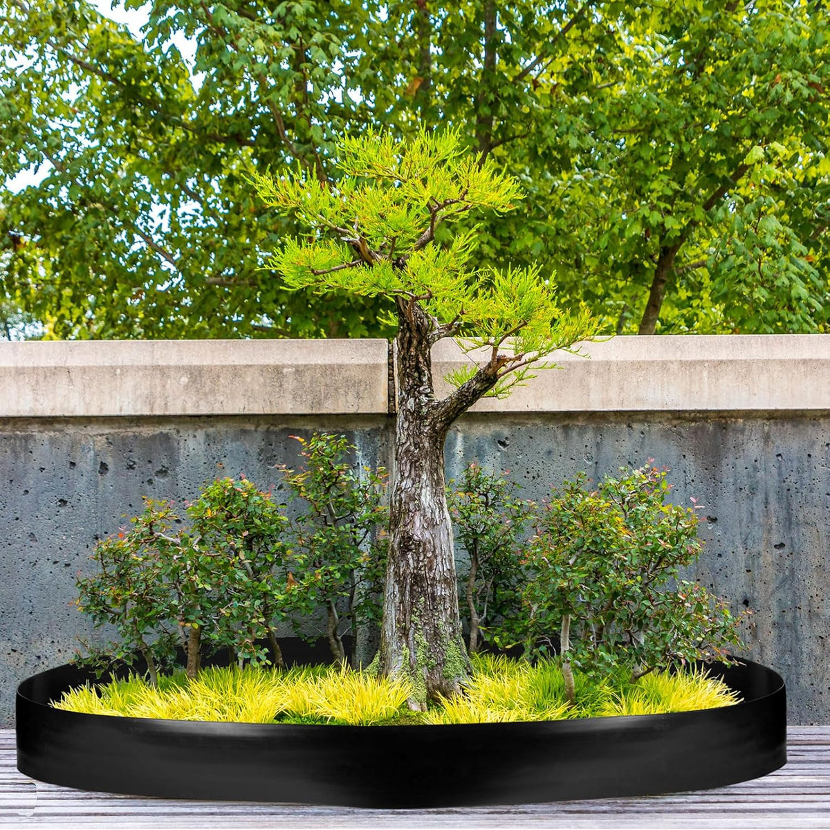 6 Inch Tall 66 ft Length Landscape Plastic Edging Kit with Hammer Spikes Plastic Garden Flower Bed