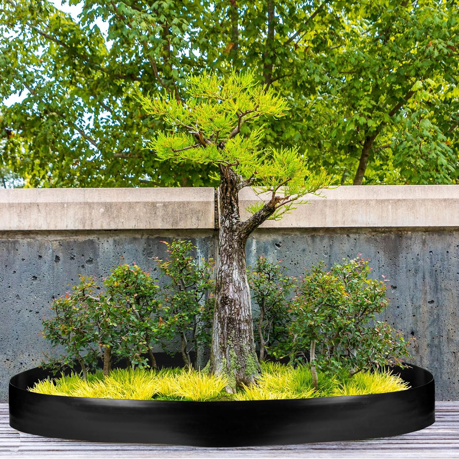 6 Inch Tall 66 ft Length Landscape Plastic Edging Kit with Hammer Spikes Plastic Garden Flower Bed