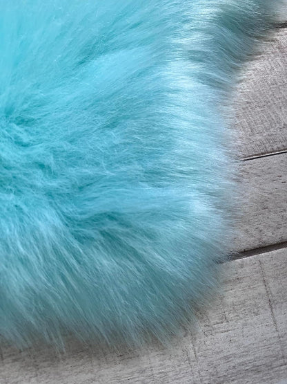LAMBZY Faux Sheepskin Super Soft Hypoallergenic Free Shape Silky Shag Rug, Luxury Shaggy Plush