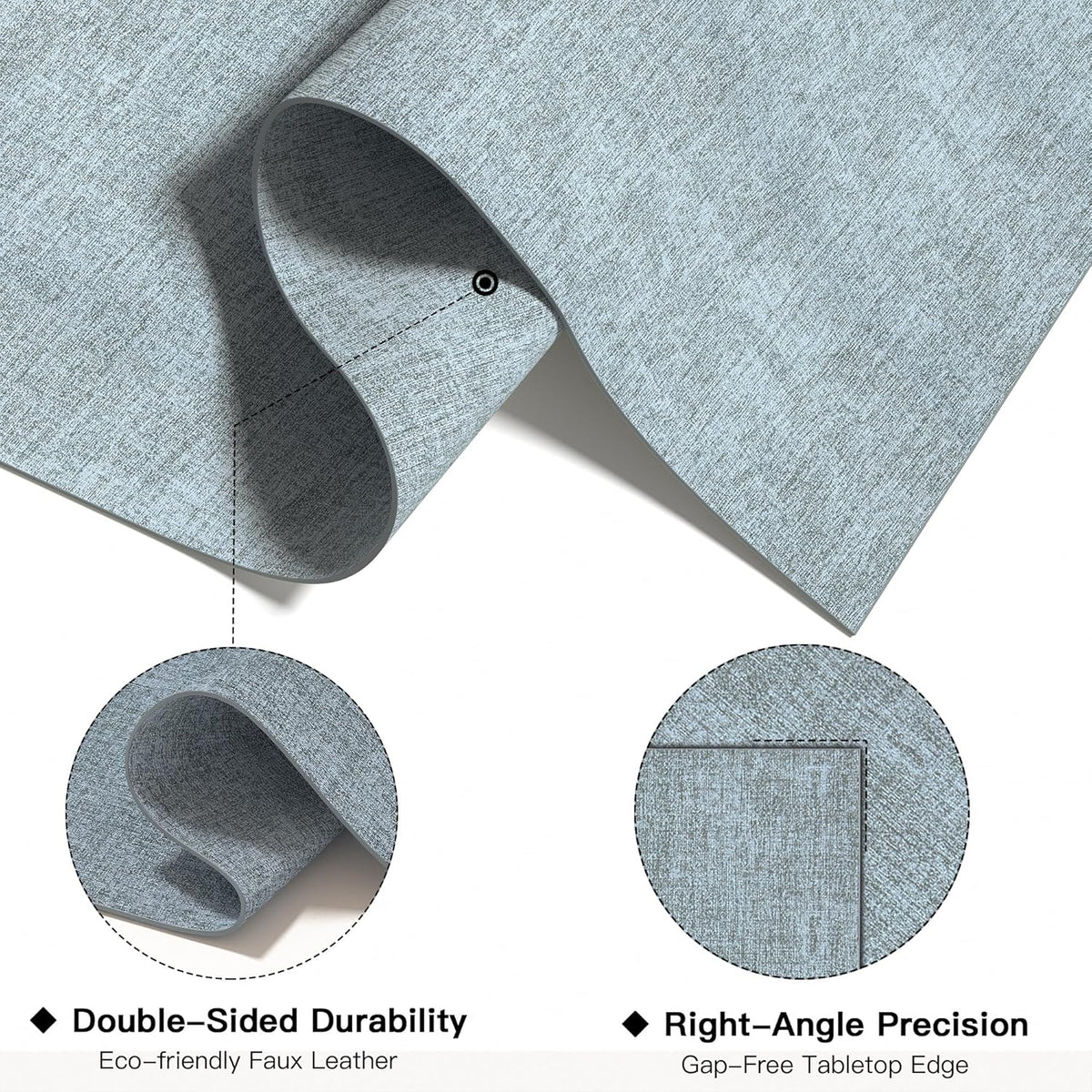 DOLOPL Placemats Set of 4, Reversible Wipeable & Heat Resistant Place Mats, Modern Faux Leather