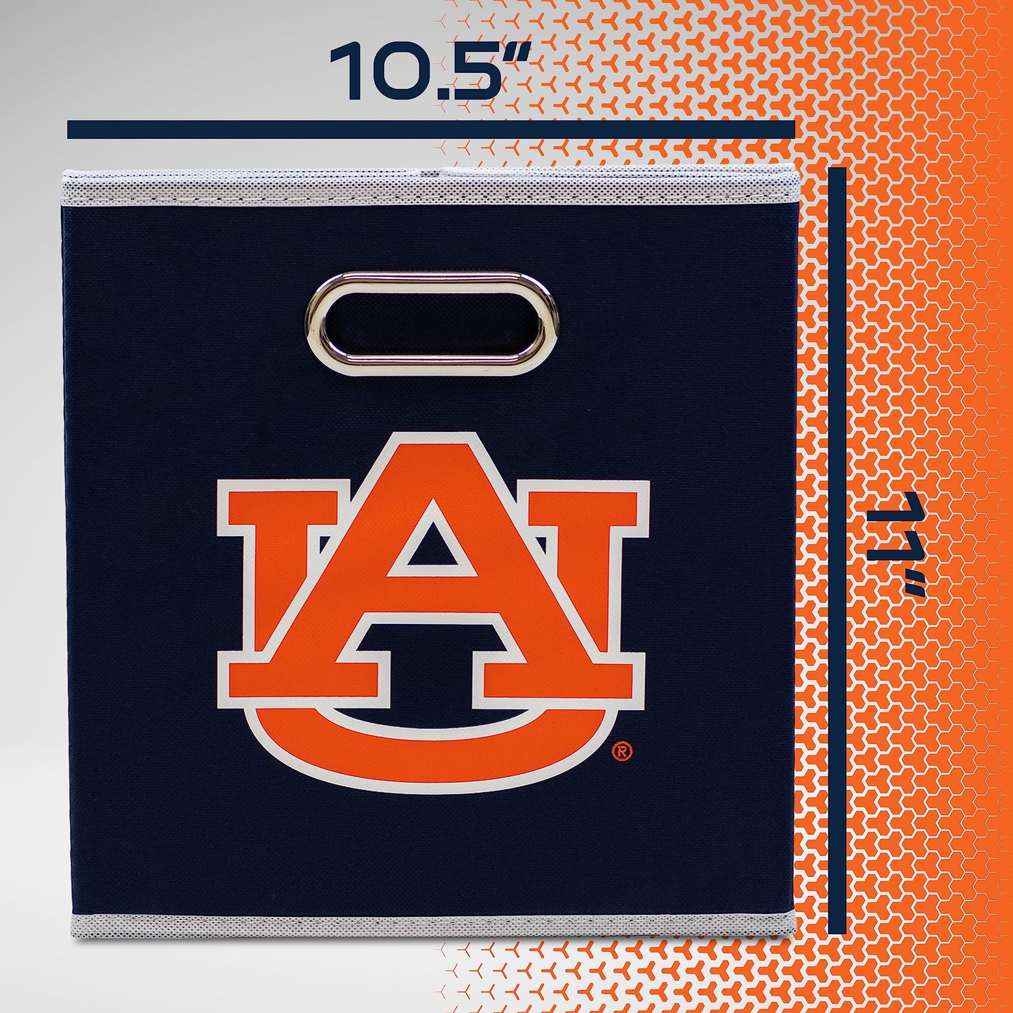 Franklin Sports NCAA Storage Bin - Cube Organizer - Auburn