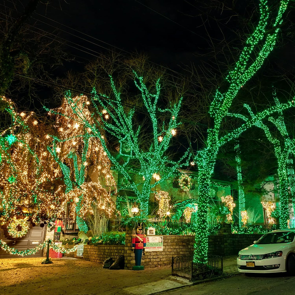 Dazzle Bright Fairy Lights Battery Operated, 20 FT 60 LED Silver Wire St. Patrick's Day Waterproof