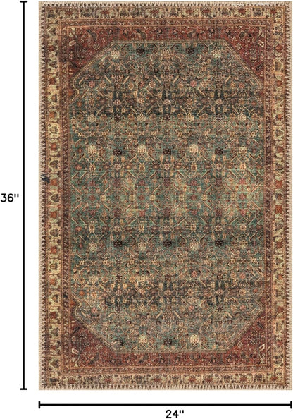 Keen Home Design 2x3 Rug - Machine Washable Entry Rug with Non-Slip Backing, Ideal for Enteryway