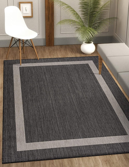 CAMILSON Outdoor Rug 9x12, Large Modern Outside Rugs for Patios Porches Waterproof Durable Washable