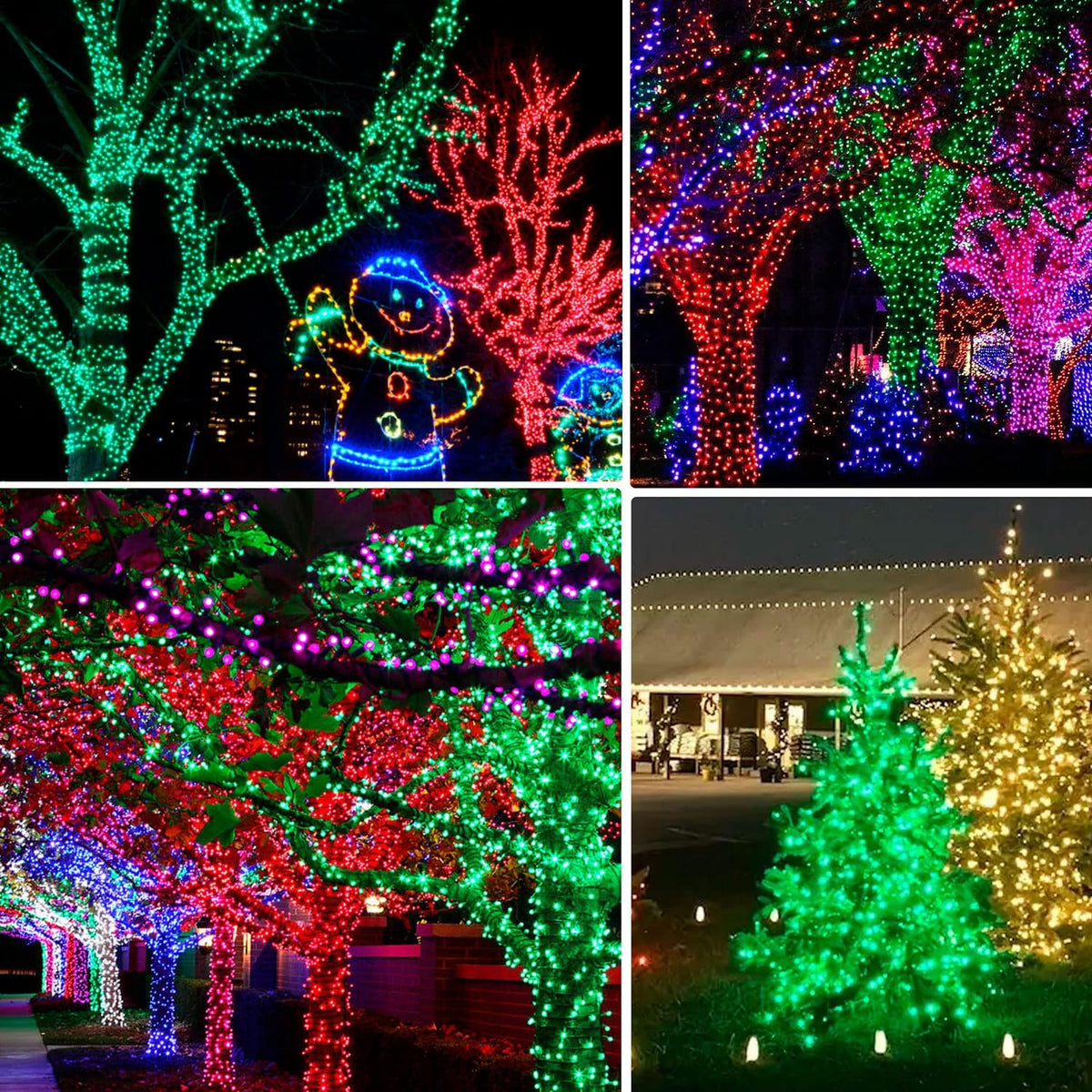 Dazzle Bright Fairy Lights Battery Operated, 2 Pack Total 40FT 120LED Silver Wire Waterproof String