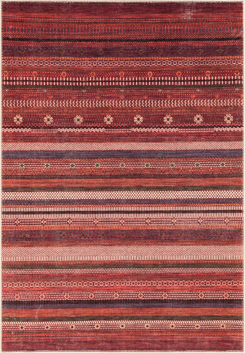 Keen Home Design 10x14 Rug - Machine Washable Area Rug with Non-Slip Backing, Ideal for Living
