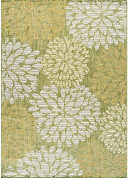 Beverly Rug Outdoor Rug 6x9 Modern Exotic Tropical Leaf Area Rugs for Indoor and Outdoor Patio Deck