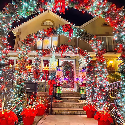 2 Pack 200 LED Solar Christmas Lights Outdoor Waterproof, Solar String Lights for Outside, Solar