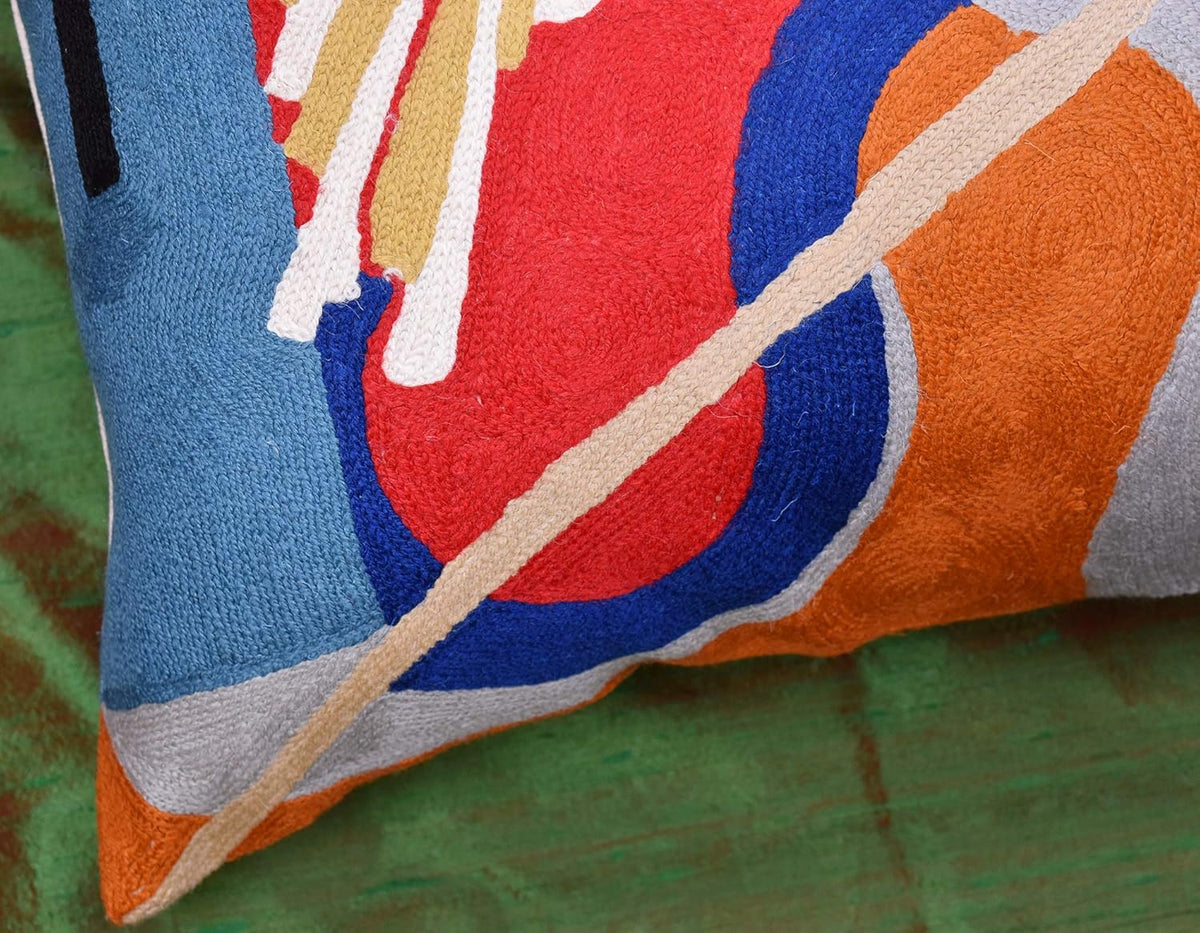 Kandinsky Modern Couch Pillow Cover Red Flow | Abstract, Contemporary, Outdoor Pillows | Mid
