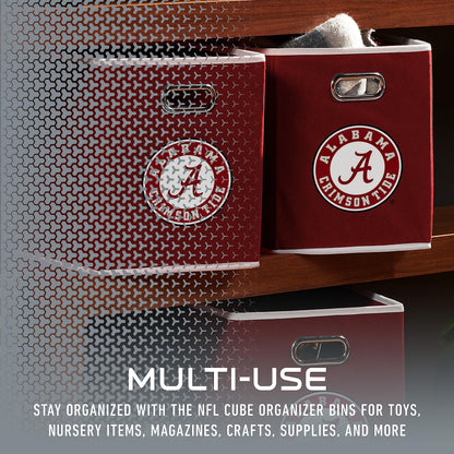 Franklin Sports NCAA Storage Bin - Cube Organizer - Alabama