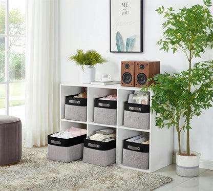 DECOMOMO Storage Baskets for Shelves - Fabric Closet Organizers and Storage Bins, Perfect Baskets