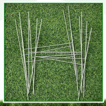 Tandefio 100 Pcs Yard Sign Stakes Metal 15"x10" H Frame Wire Yard Stakes Use with Corrugated Sign