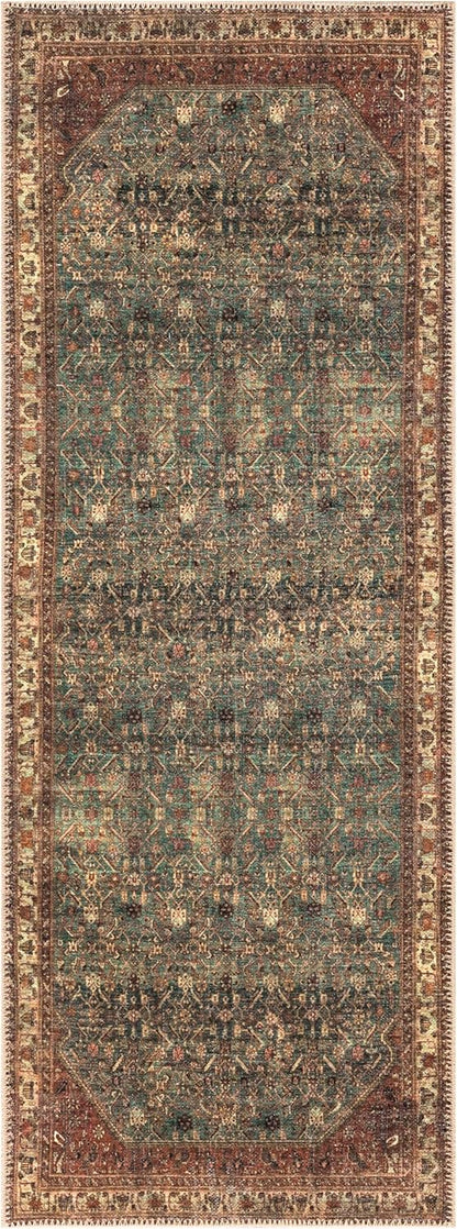 Keen Home Design 2x10 Rug - Machine Washable Runner with Non-Slip Backing, Ideal for Hallway