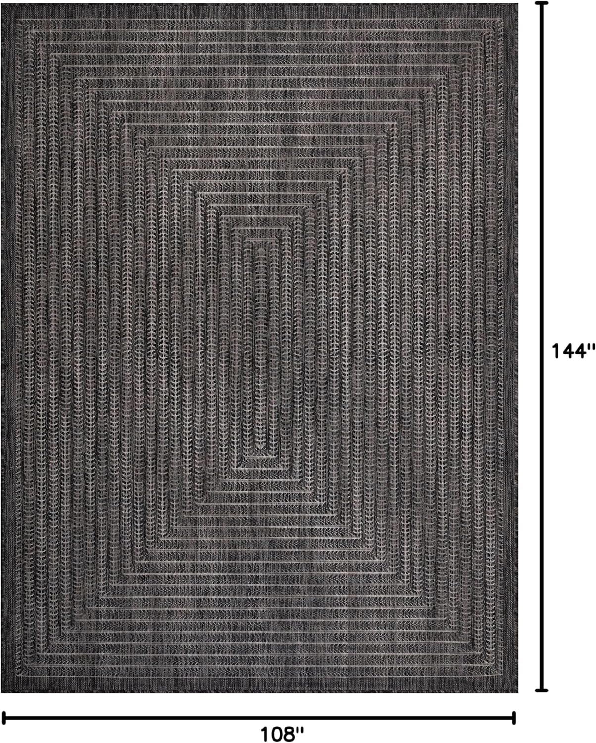 Adiva Rugs Outdoor Indoor Area Rug, Weather Resistant, Easy to Clean, Stain Resistant Floor Mat for