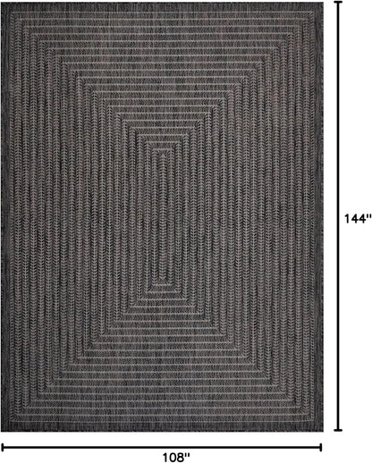 Adiva Rugs Outdoor Indoor Area Rug, Weather Resistant, Easy to Clean, Stain Resistant Floor Mat for