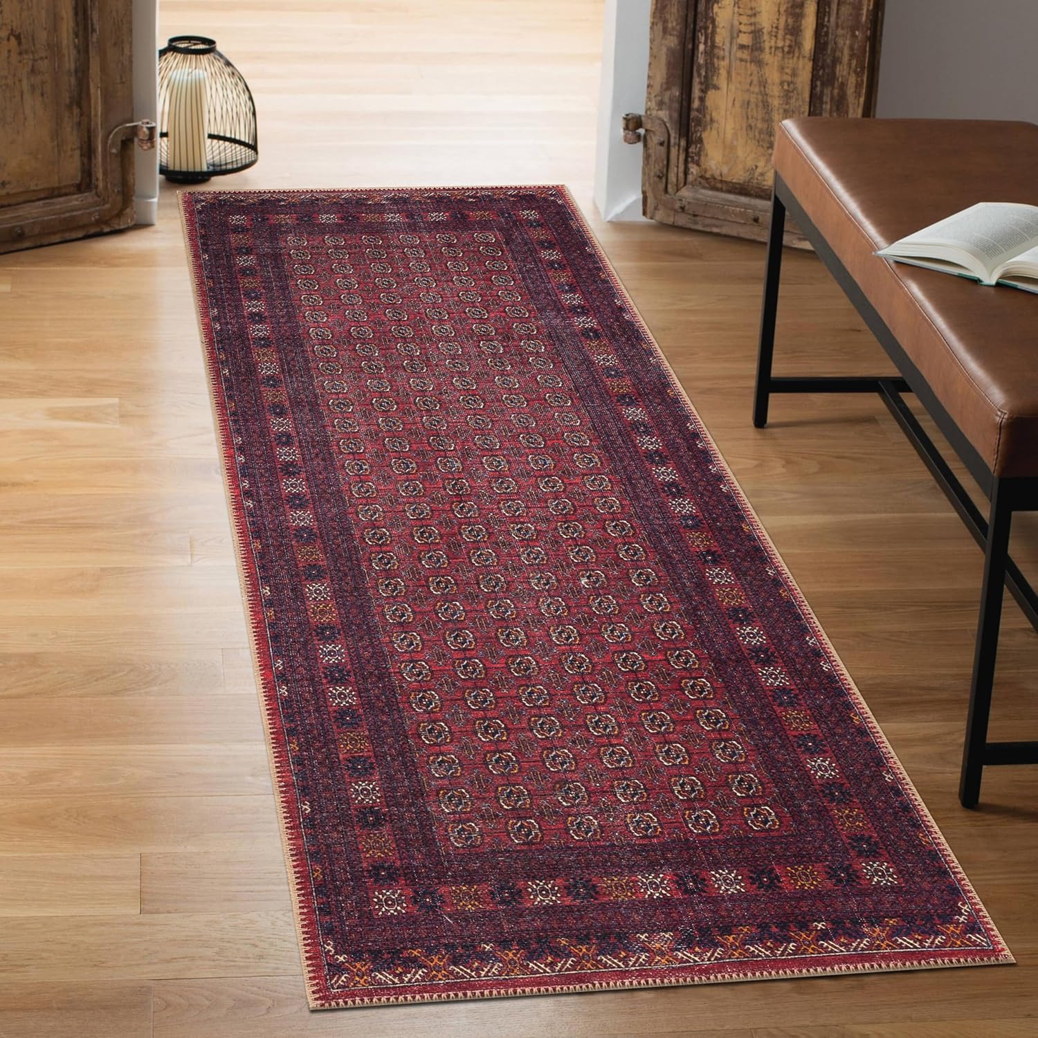 Keen Home Design 2x12 Rug - Machine Washable Runner with Non-Slip Backing, Ideal for Hallway
