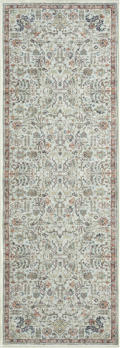 Keen Home Design 2x10 Rug - Machine Washable Runner Rug with Non-Slip Backing, Ideal for Hallway