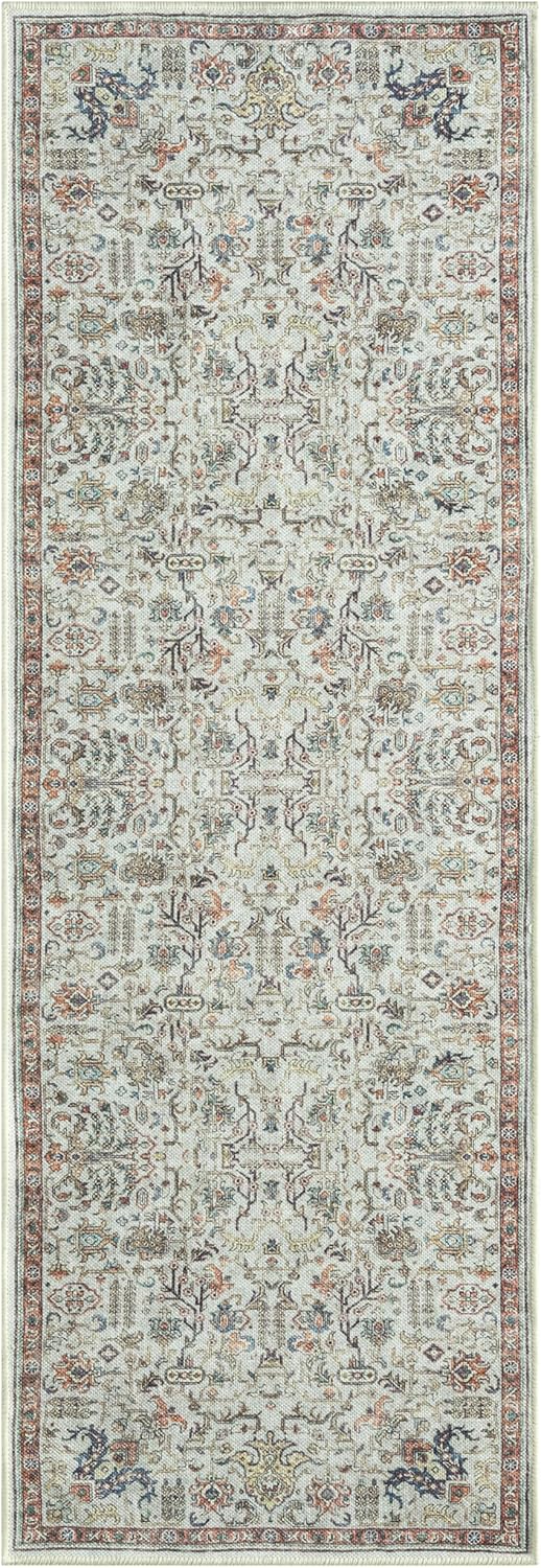 Keen Home Design 2x7 Rug - Machine Washable Runner Rug with Non-Slip Backing, Ideal for Hallway