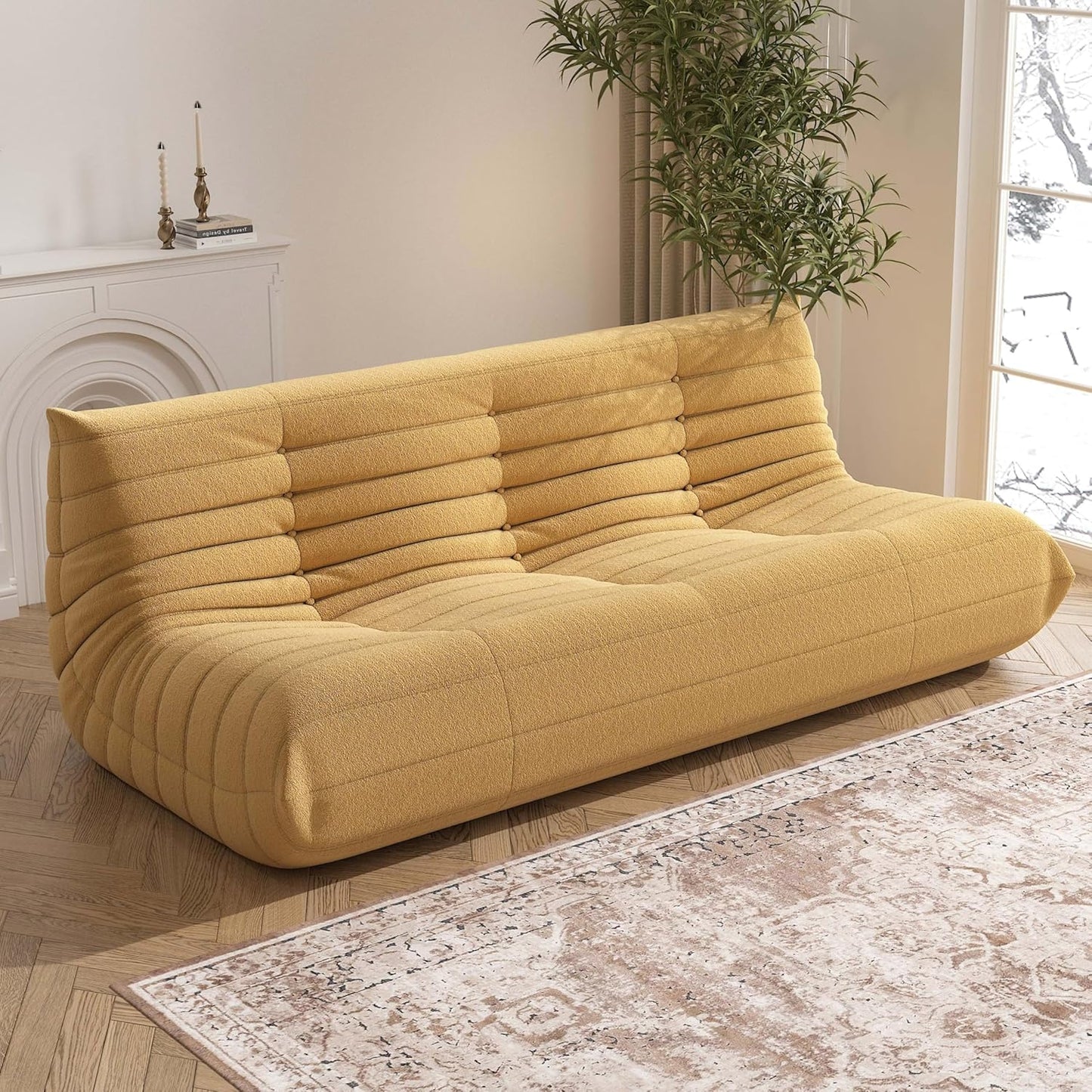 Big Bean Bag Chairs for Adults, 3 Seater Large Bean Bag Chair Sofa, Fireside Chair Lazy Sofa Chair