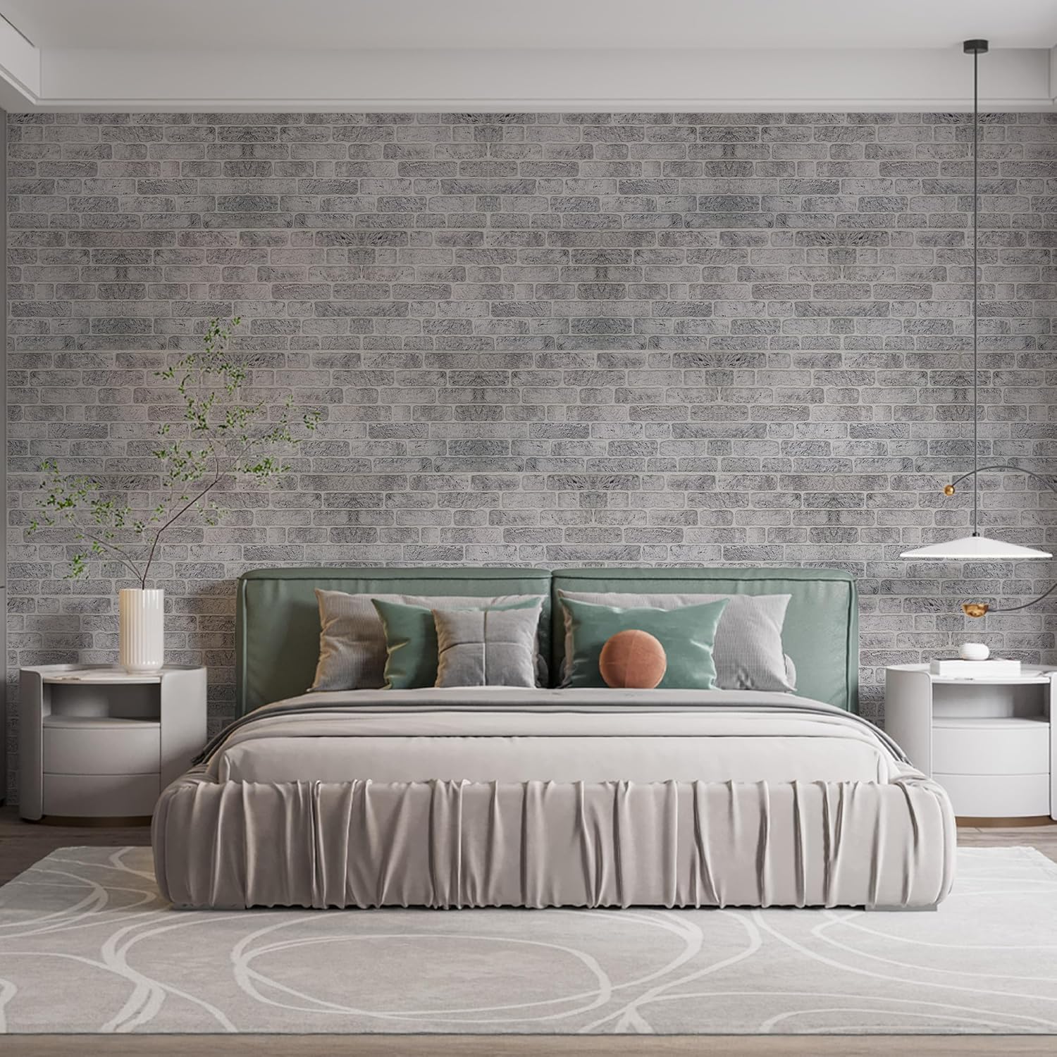 IZODEKOR 3D Wall Panels Brick Effect - Cladding, Stone Look, Styrofoam Facing for Living Room