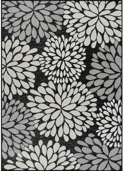 Beverly Rug Outdoor Rug 6x9 Modern Exotic Tropical Leaf Area Rugs for Indoor and Outdoor Patio Deck