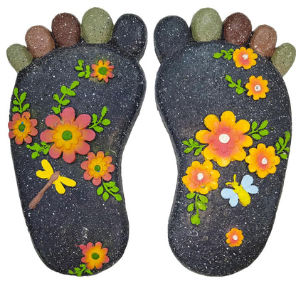 Stepping Stones Garden Decorative Stones for Patio, Deck, Garden or Sidewalk Home Decor Footprint