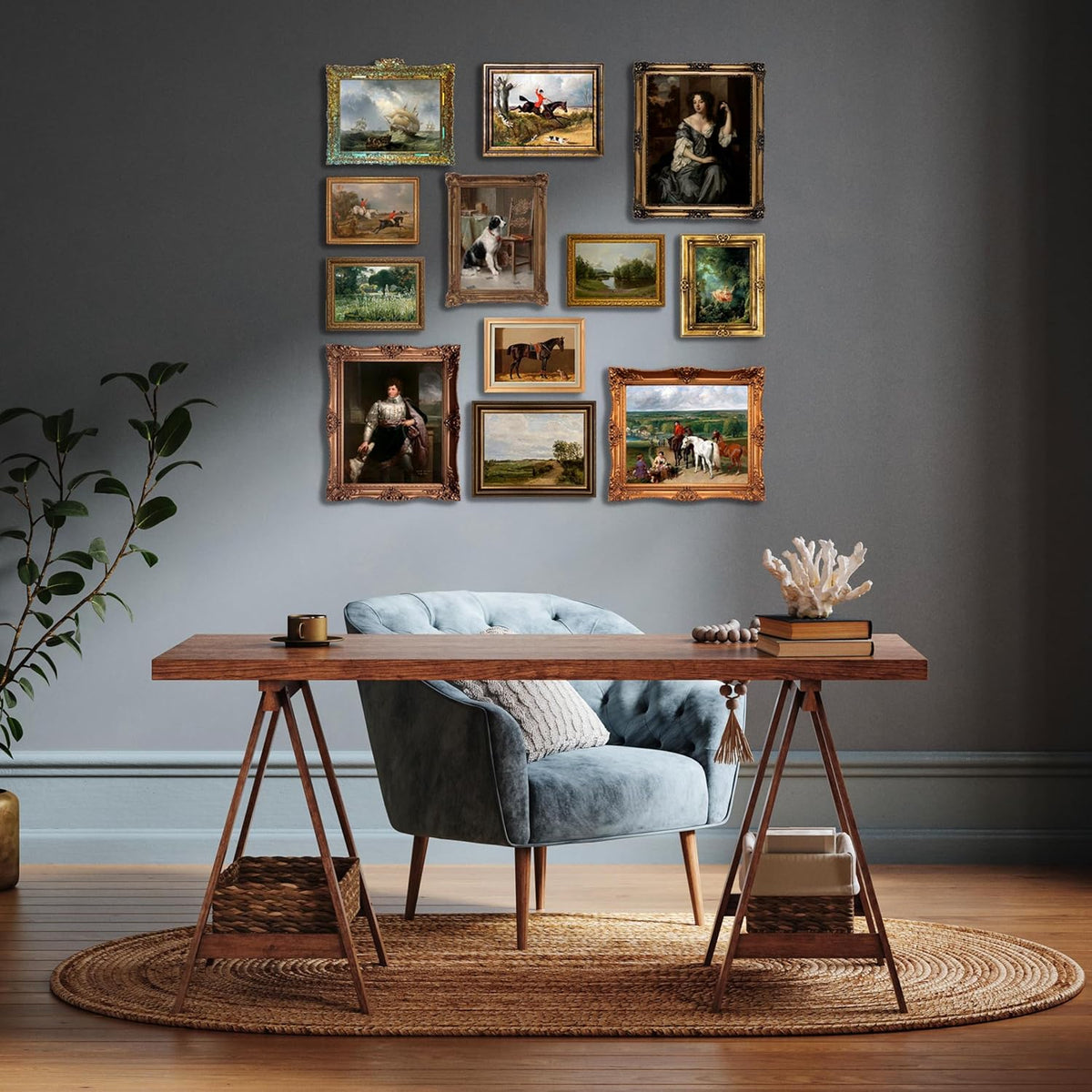 LANCHI95 12 PCS Vintage Victorian Wall Decor, Classic Maximalist Wall Decor, Coquette Vintage Art