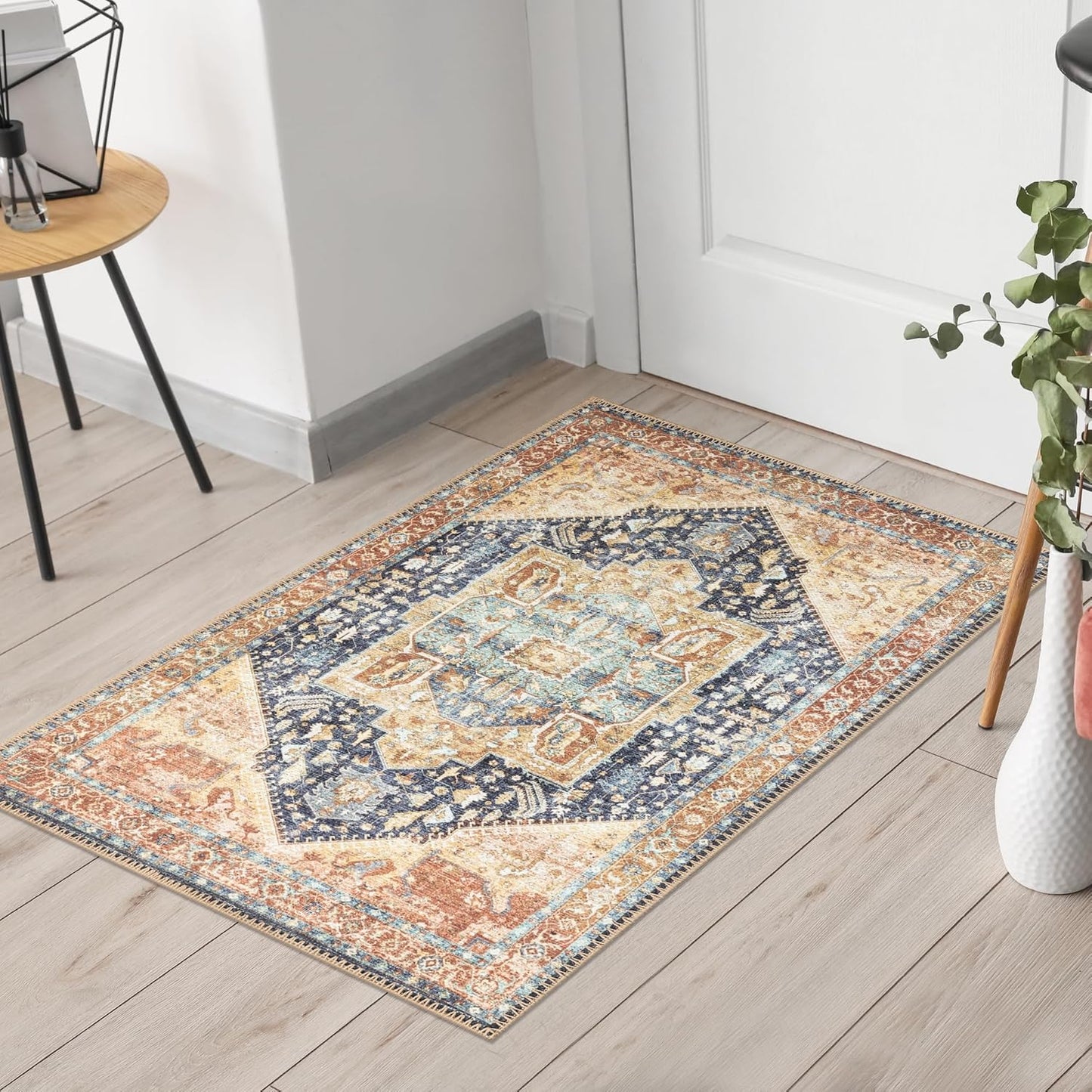 Keen Home Design 2x3 Rug - Machine Washable Entry Rug with Non-Slip Backing, Ideal for Enteryway