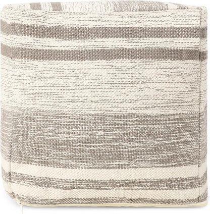 REDEARTH · Tufted Pouf Ottoman with Filler Textured Storage Cube Bean Bag Pouffe Footrest for