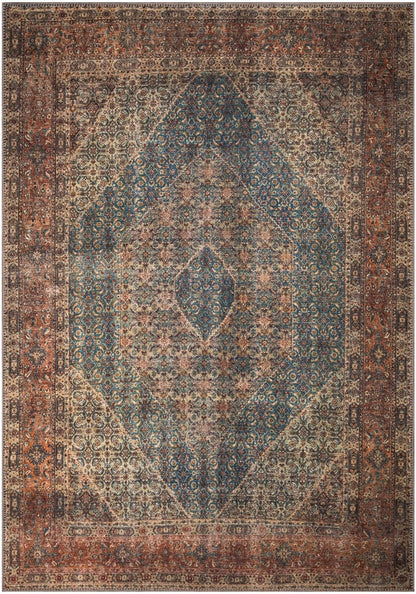Keen Home Design 10x14 Rug - Machine Washable Area Rug with Non-Slip Backing, Ideal for Living