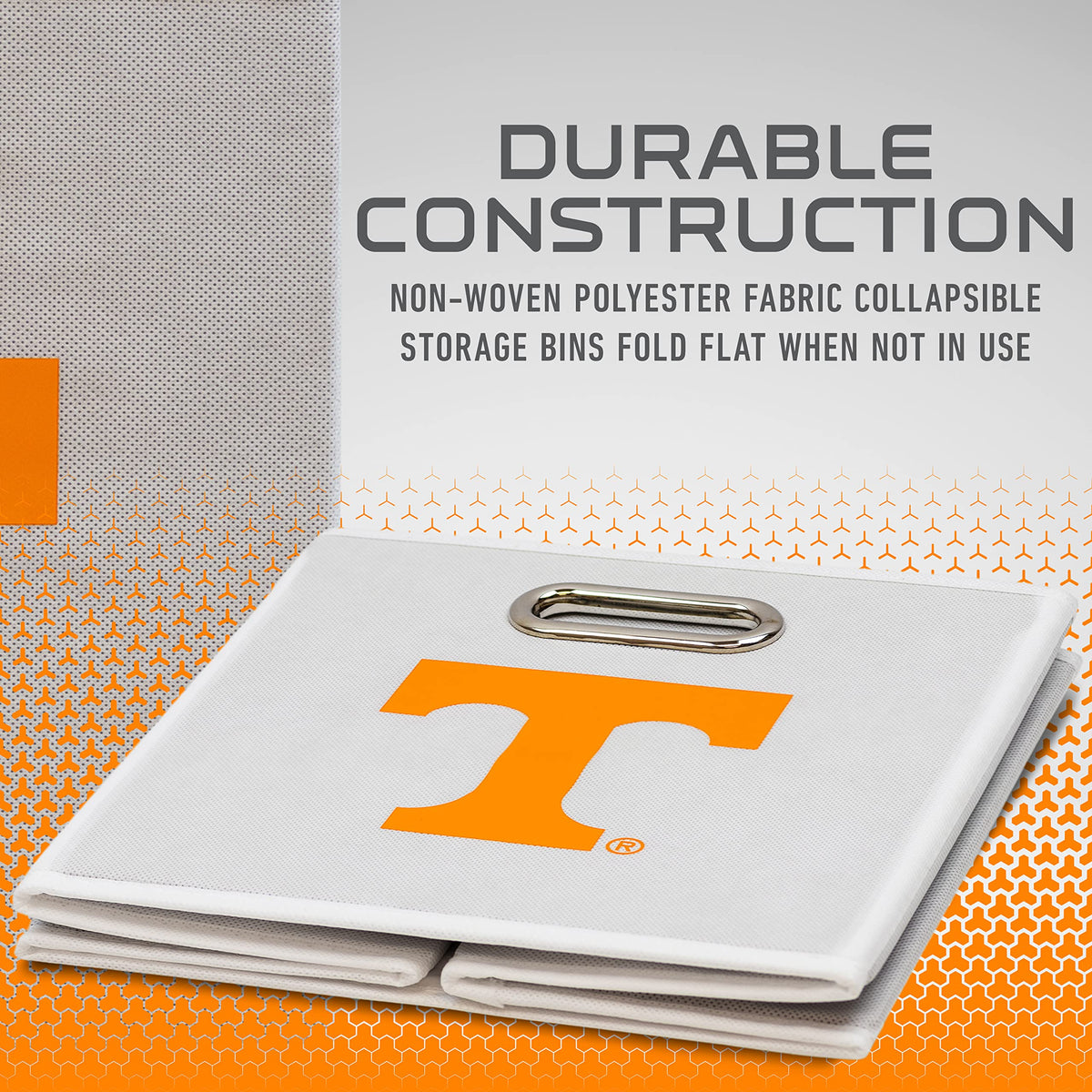 Franklin Sports NCAA Storage Bin - Cube Organizer - Tennessee