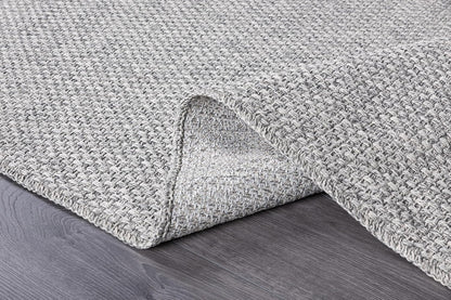 CAMILSON Easy Jute Rug 6x9, Indoor Outdoor Gray Color Farmhouse Area Rugs for Living Room Patio and