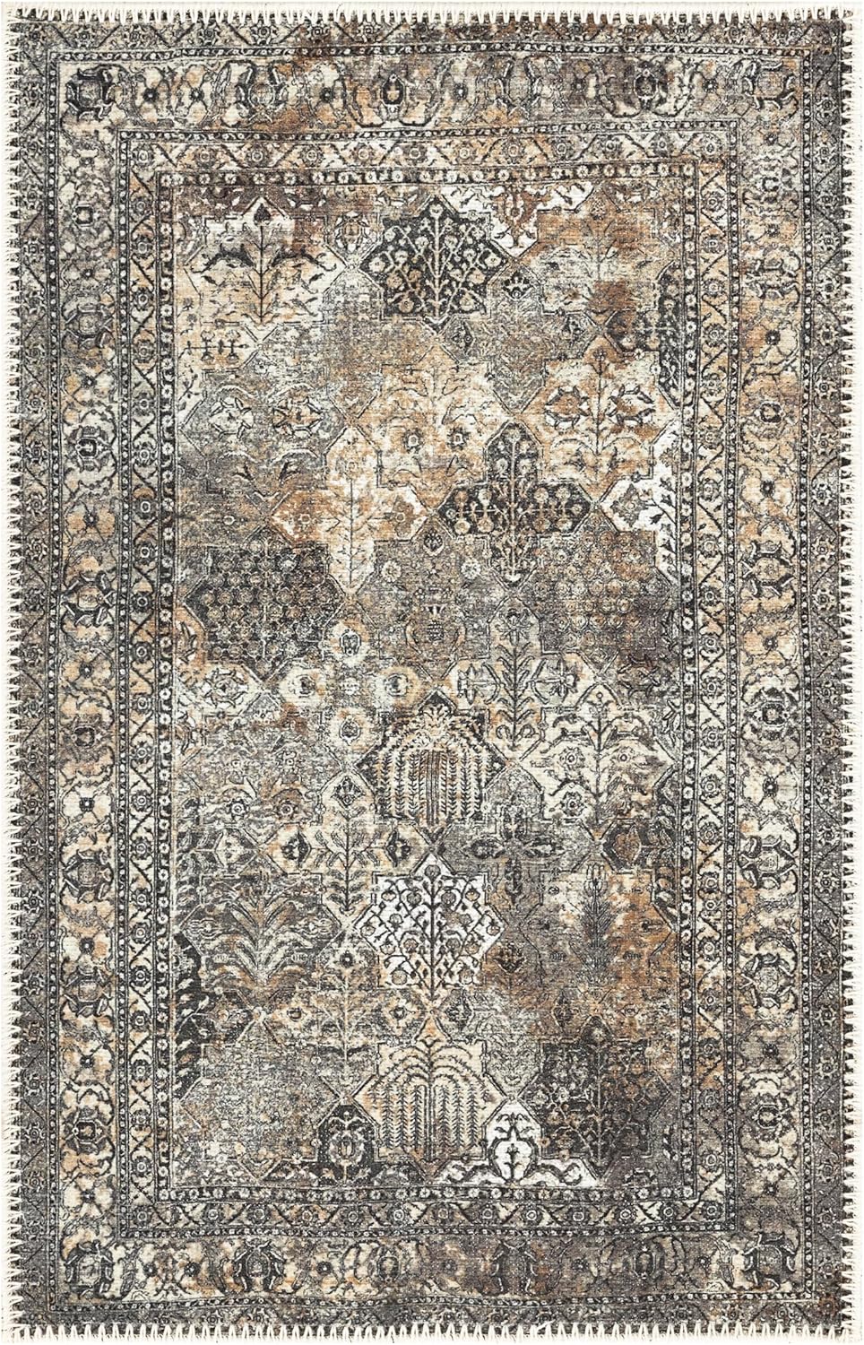 Keen Home Design 2x3 Rug - Machine Washable Entry Rug with Non-Slip Backing, Ideal for Enteryway