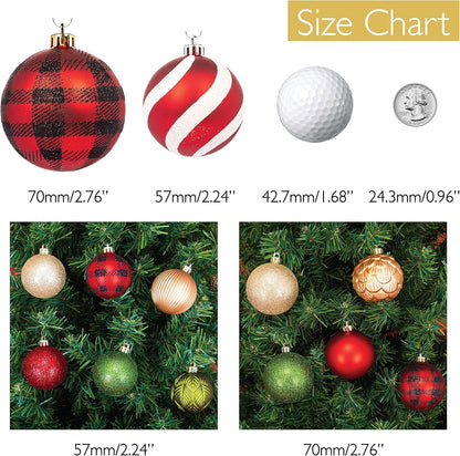 Every Day is Christmas Ornaments, Shatterproof Christmas Tree Ornament Set, Christmas Balls