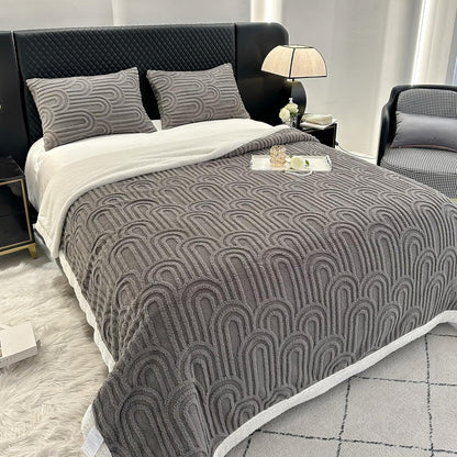 UKELER Sherpa Fleece Blanket 60 × 80 inch, Ultra Soft Twin Size Throw Blanket for All Season, Cozy