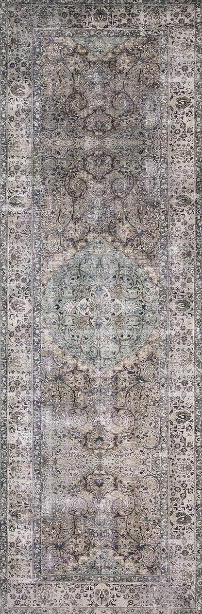Loloi Layla Collection LAY-06 Taupe/Stone 3'-6" x 5'-6" .13" Thick Accent Rug, Soft, Durable