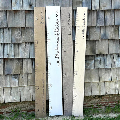 Personalized Growth Chart for Wall - Kids Height Ruler, Wooden Growth Chart for Kids, Wall Ruler